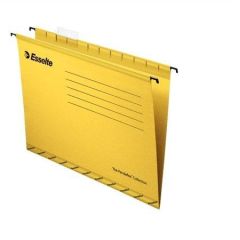 Zesílené závěsné desky Classic, žlutá, A4, recyklovaný karton, ESSELTE ,balení 25 ks