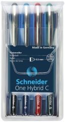 SCHNEIDER  Roller One Hybrid C, sada, 4 barvy, 0,3 mm, SCHNEIDER