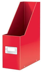 Leitz  Stojan na časopisy Click&Store, červená, PP/karton, 95 mm, lesklá, LEITZ 60470026
