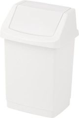 Odpadkový koš Click-it, bílá, s výklopným víkem, 50 l, CURVER 154792