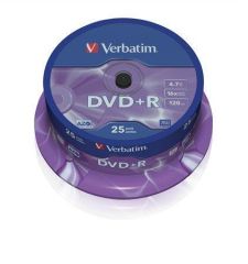 Verbatim  DVD+R 4,7GB, 16x, AZO, Verbatim, 25-cake ,balení 25 ks