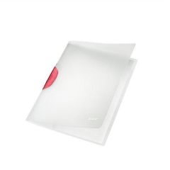Leitz  Desky s klipem Color Clip Magic, červená, PP, A4, LEITZ