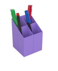 ICO  Stojánek na psací potřeby, fialová, ICO 9570009012
