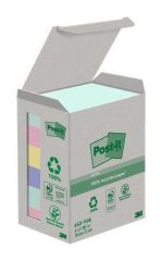 3M POSTIT  Samolepicí bloček Nature, mix studených barev, 38 x 51 mm, 6x 100 listů, recyklovaný, 3M POSTIT 71 ,balení 600 ks