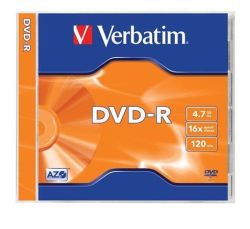Verbatim  DVD-R 4,7GB, 16x, AZO, Verbatim, jewel box