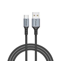 USB kabel, černá, USB-A / USB-C, 1,2 m, 18W, VERBATIM 31843