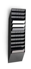 Stojan na katalogy FLEXIBOXX, černá, nástěnný, horizontální, A4, DURABLE 1709781060