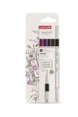 UNI  Fineliner Emott Vintage, 5 různých barev, 0,4 mm, UNI 302422266