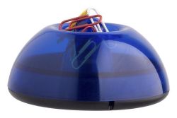 Zásobník na sponky magnetický,  ICO Lux, transparentní-modrý