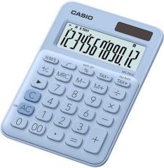 Casio  Kalkulačka stolní, 10 místný displej, CASIO MS 20UC, světle modrá