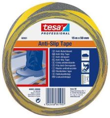Protiskluzová bezpečnostní páska Anti-Slip 60951, černá-žlutá, 50 mm x 15 m, TESA