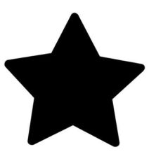 Ozdobná děrovačka, 16 mm, hvězda