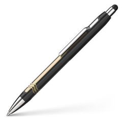 SCHNEIDER  Kuličkové pero Epsilon Touch, černá-zlatá, 0,7mm, stiskací mechanismus, stylus, SCHNEIDER