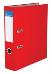 Pákový pořadač Basic, červený, 75 mm, A4, s ochranným spodním kováním, PP/karton, VICTORIA