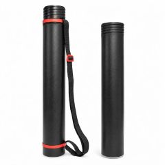 Tubus Premium, extra dlouhý, 80 × 1200–1600 mm, PE, černá, RUMOLD