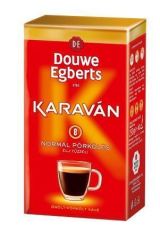Káva mletá Karavan, standard, pražená, vakuově balená, 225 g, DOUWE EGBERTS