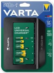 Nabíječka baterií Universal AA/AAA/C/D/9V, LCD displej, VARTA