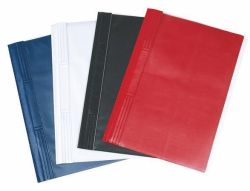 Desky s rychlovazačem, červené, tvrdý zadní obal, PVC, A4, VICTORIA