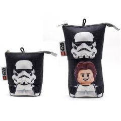 Penál Star Wars Stormtrooper/Han Solo, černá, Pop Up, LEGO 53461