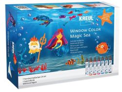 Sada barev na sklo Window Color Magic Sea, KREUL ,balení 8 ks
