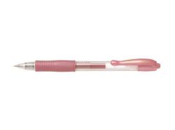 Gelové pero G-2 Metallic, růžová, 0,32 mm, stiskací mechanismus, PILOT