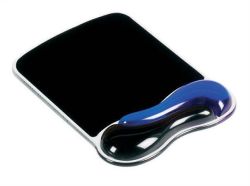 Podložka pod myš s gelovou opěrkou zápěstí, KENSINGTON DuoGel, černá/modrá