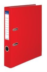 VICTORIA  Pákový pořadač Basic, červený, 50 mm, A4, s ochranným spodním kováním, PP/karton, VICTORIA