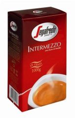 Káva zrnková, pražená, vakuově balené, 1000 g, SEGAFREDO Intermezzo