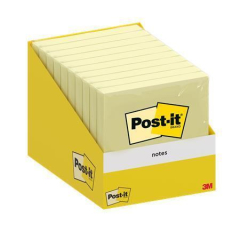 3M POSTIT  Samolepicí bloček, kanárkově žlutá, 76 x 76 mm, 1x 100 listů, 3M POSTIT 7100317841