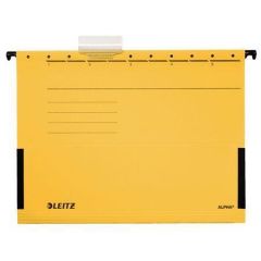 Závěsné desky ALPHA® s bočnicemi, žlutá, A4, karton, LEITZ ,balení 25 ks