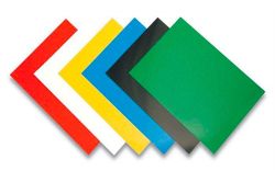 Zadní kryt Chromo, pro kroužkovou vazbu, lesklý bílý, A4, 250 g, FELLOWES ,balení 100 ks