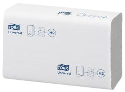TORK  Papírové ručníky Xpress® Universal Multifold, bílá, skládané, 2vrstvé, H2 systém, TORK