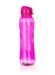 Láhev Slim, růžová, 610 ml, plast