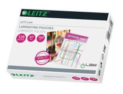 Leitz  Laminovací kapsy iLAM, čirá, A7, 125 mikron, LEITZ ,balení 100 ks