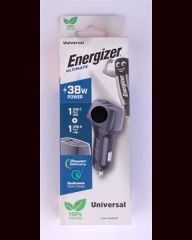 ENERGIZER  Nabíječka do auta, 1x USB-A / 1x USB-C, 38W/4A, ENERGIZER 3492548233304