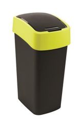 CURVER  Odpadkový koš Pacific flip bin, černá-žlutá, na tříděný odpad, 45 l, CURVER 263987
