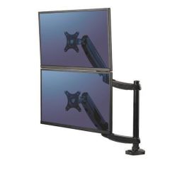 Držák na monitor Platinum Series™ Dual Stacking, černá, 2 ramena, FELLOWES