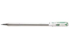 Kuličkové pero BK77, zelená, 0,35 mm, s víčkem, PENTEL BK77-D