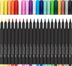 FABER-CASTELL  Fixy Black Edition, 20 barev, FABER-CASTELL 116452