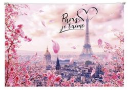 PANTA PLAST  Obal se zipem Take me to Paris, A4, PP, 180 micron, PANTA PLAST