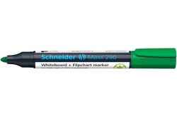 SCHNEIDER  Popisovač na bílou tabuli a flipchart Maxx 290, zelená, 1-3 mm, kuželový hrot, SCHNEIDER 129004