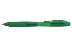 Gelové pero EnerGelX BL107, zelená, 0,35 mm, s víčkem, PENTEL BL107-DX