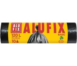 Pytle na odpadky Economy, černá, 120 l, 10 ks, ALUFIX XMS12010ECONNEW ,balení 10 ks