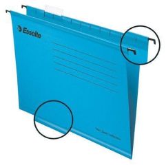 ESSELTE  Zesílené závěsné desky Classic, modrá, A4, recyklovaný karton, ESSELTE ,balení 25 ks