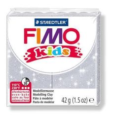 Modelovací hmota Fimo kids 42g stříbrná se třpytkami