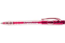 Kuličkové pero Liner 308, růžová, 0,3mm, stiskací mechanismus, STABILO