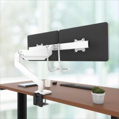Držák na monitor s lištou Eppa Crossbar, bílá, 1 rameno, na 2 monitory, FELLOWES 9909401