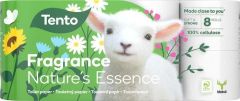 Toaletní papír Nature`s Essence, 8 rolí, 3-vrstvý, TENTO 233409 ,balení 8 ks