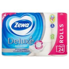 Toaletní papír Deluxe,  delicate, 3vrstvý, 24 rolí, ZEWA 40883 ,balení 24 ks