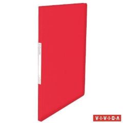 ESSELTE  Katalogová kniha Vivida, měkká, červená, A4, 20 kapes, ESSELTE